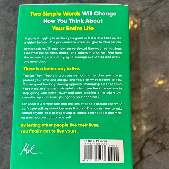 'The Let Them Theory' Book - Green Cover - Picture 2 of 3